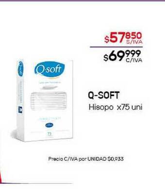 Nini Mayorista Q-soft Hisopo x 75uni oferta