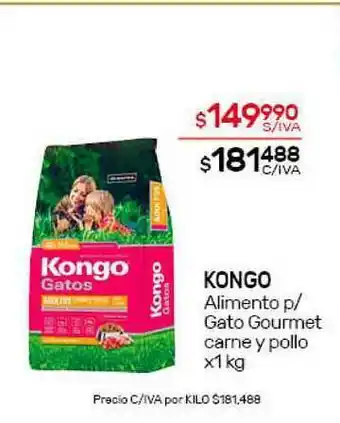 Nini Mayorista Kongo Alimento P Gato Gourmet Carne Y Pollo x 1kg oferta