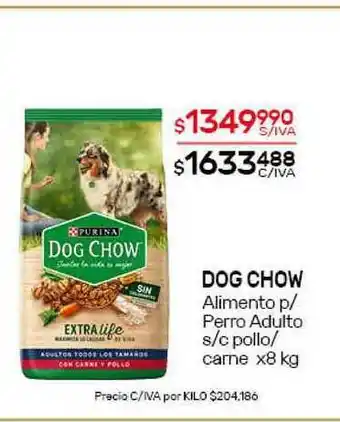 Nini Mayorista Dog Chow Alimento P Perro Adulto S C Pollo Carne x 8kg oferta