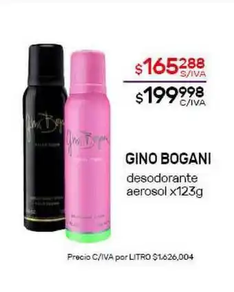 Nini Mayorista Gino Bogani Desodorante Aerosol x 123g oferta