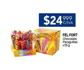 Nini Mayorista Fel Fort Chocolate Paraguitas x 13g oferta
