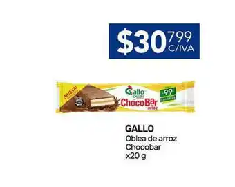 Nini Mayorista Gallo Oblea De Arroz Chocobar x 20gr oferta