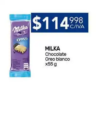 Nini Mayorista Milka Chocolate Oreo Blanco x 55g oferta