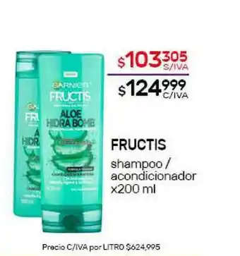Nini Mayorista Fructis Shampoo Acondicionador x 200ml oferta