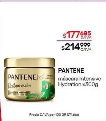 Nini Mayorista Pantene Máscara Intensive Hydration x 300g oferta