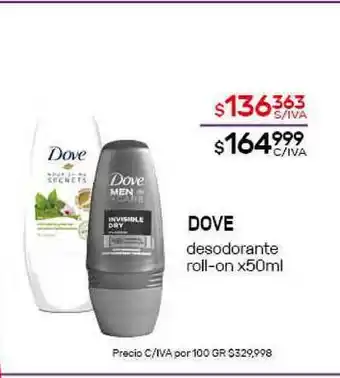 Nini Mayorista Dove Desodorante Roll-on x 50ml oferta