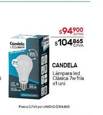 Nini Mayorista Candela Lámpara Led Clásica 7w Fría x 1 uni oferta