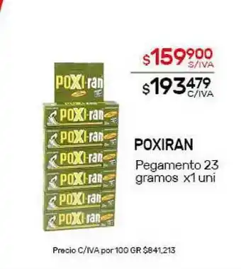 Nini Mayorista Poxiran Pegamento 23 Gramos x 1 uni oferta