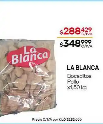 Nini Mayorista La Blanca Bocaditos Pollo x 1,50kg oferta