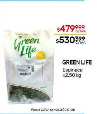 Nini Mayorista Green Life Espinaca x 2,50kg oferta