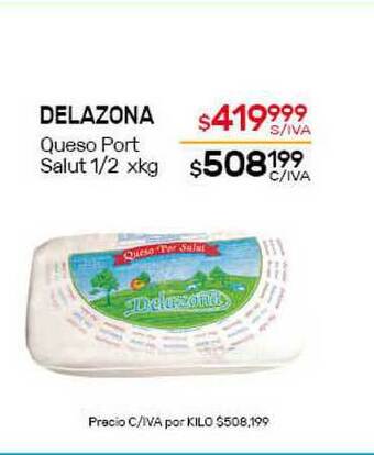 Nini Mayorista Delazona Queso Port Salut 1-2 oferta