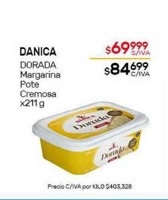Nini Mayorista Danica Dorada Margarina Pote Cremosa x 211g oferta