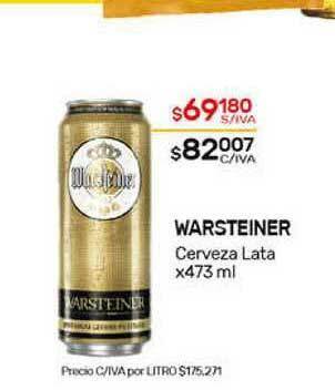 Nini Mayorista Warsteiner Cerveza Lata x 473ml oferta