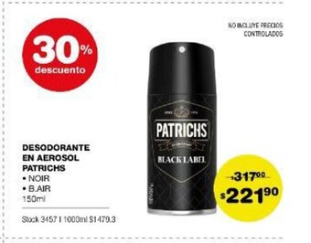 Atomo Conviene Desodorante En Aerosol Patrichs oferta