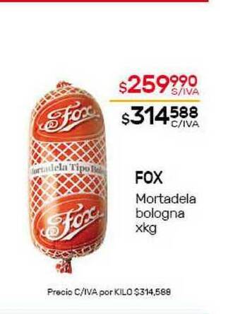 Nini Mayorista Fox Mortadela Bologna oferta