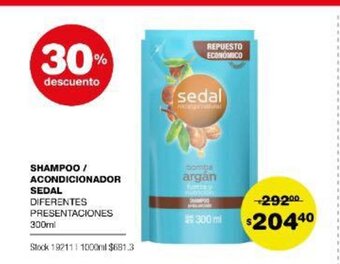 Atomo Conviene Sedal Shampoo/Acondicionador oferta