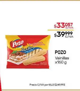 Nini Mayorista Pozo Vainillas x 160g oferta