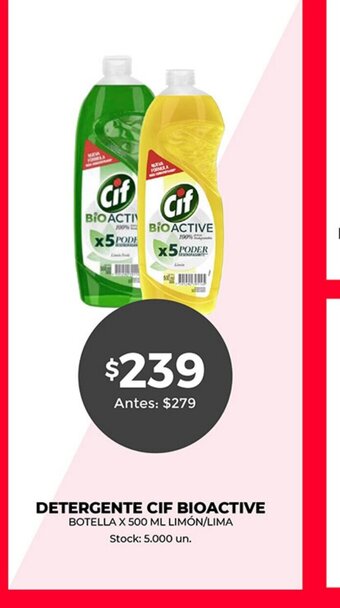 Supermercados Tadicor Detergente Cif Bioactive oferta