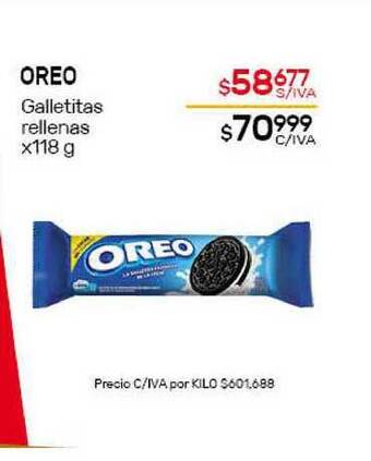 Nini Mayorista Oreo Galletitas Rellenas x 118g oferta
