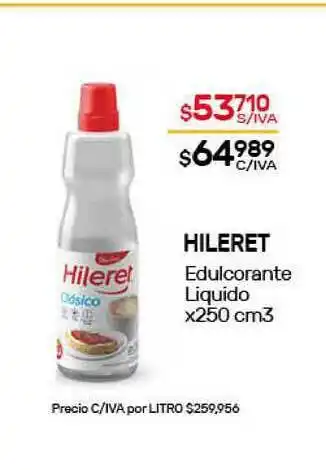 Nini Mayorista Hileret Edulcorante Liquido x 250cm3 oferta