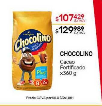 Nini Mayorista Chocolino Cacao Fortificado x 360g oferta