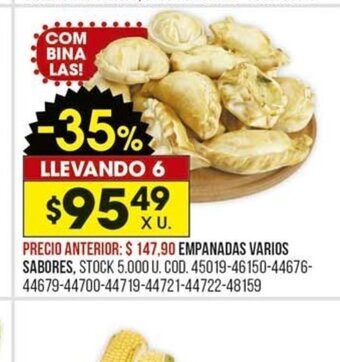 Coto Empanadas Varios Sabores oferta