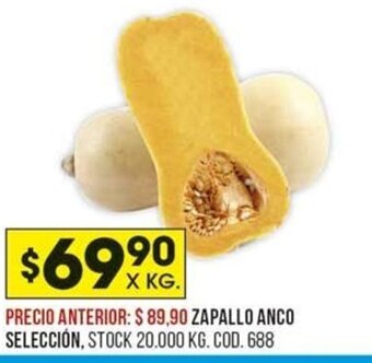 Coto Zapallo Anco Selección oferta