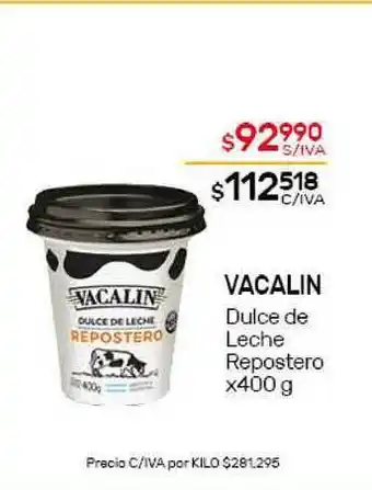 Nini Mayorista Vacalin Dulce De Leche Repostero x 400g oferta