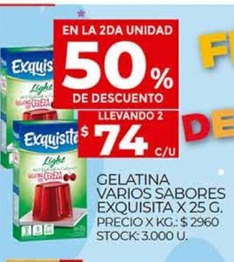 Supermercados DIA Gelatina Varios Sabores Exquisita oferta