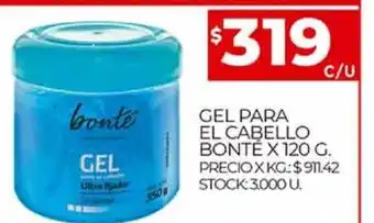 Supermercados DIA Bonte Gel Para El Cabello oferta