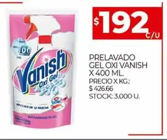 Supermercados DIA Prelavado gel oxi Vanish oferta