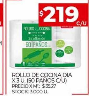 Supermercados DIA Rollo de Cocina Dia oferta