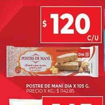 Supermercados DIA Postre de Maní Dia oferta