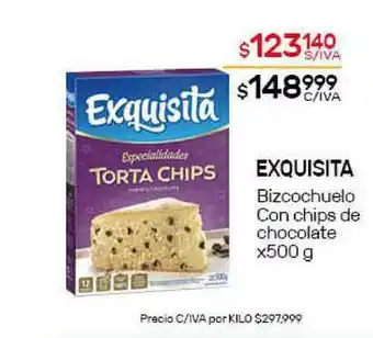Nini Mayorista Exquisita Bizcochuelo Con Chips De Chocolate x 500g oferta