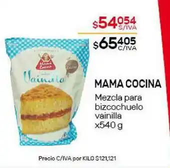 Nini Mayorista Mama Cocina Mezcla Para Bizcochuelo Vainilla x 540g oferta