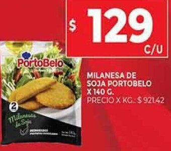 Supermercados DIA Milanesa de Soja Portobelo oferta