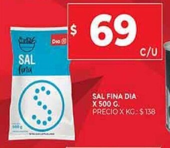 Supermercados DIA Sal Fina Dia oferta