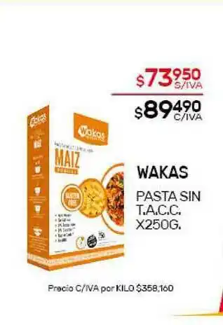 Nini Mayorista Wakas Pasta Sin T.a.c.c. x 250g oferta