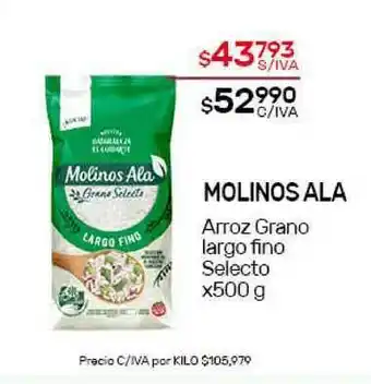 Nini Mayorista Molinos Ala Arroz Grano Largo Fino Selecto x 500g oferta