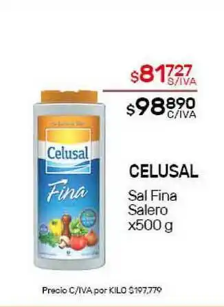 Nini Mayorista Celusal Sal Fina Salero x 500g oferta