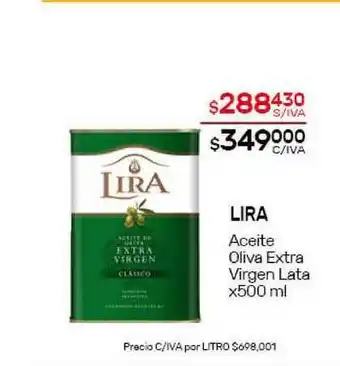 Nini Mayorista Lira Aceite Oliva Extra Virgen Lata x 500ml oferta
