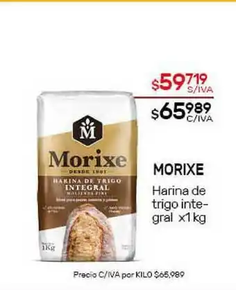 Nini Mayorista Morixe Harina De Trigo Integral x1kg oferta