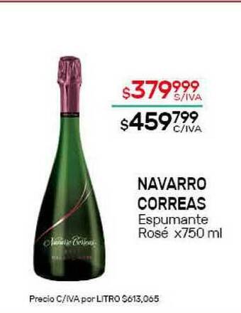 Nini Mayorista Navarro Correas Espumante Rosé x 750ml oferta