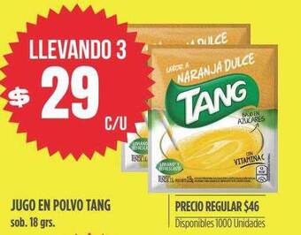 Supermercados Vea Jugo en polvo tang oferta
