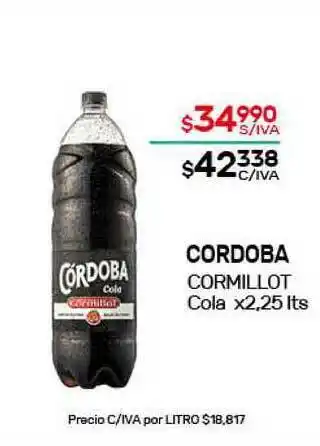 Nini Mayorista Cordoba Cormillot Cola x 2,25lts oferta