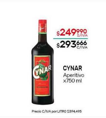Nini Mayorista Cynar Aperitivo x 750ml oferta