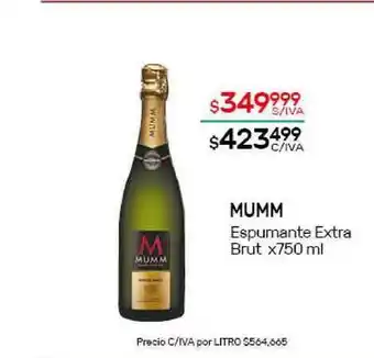 Mumm Espumante Extra Brut x 750ml
