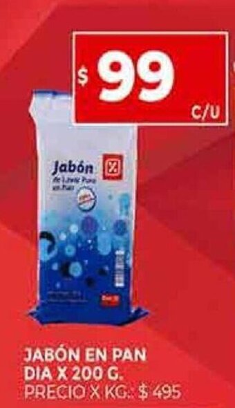 Supermercados DIA JABÓN en pan dia X 200 G. oferta