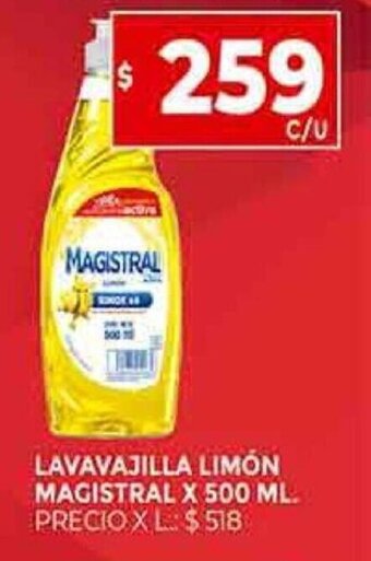 Supermercados DIA MAGISTRAL lavavajilla limón magistral X 500 ML oferta