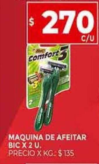 Supermercados DIA Maquina de afeitar bic X 2 U oferta